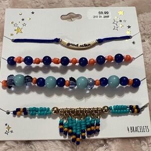 3/$18 Colorful Beaded Bracelet Set Lot 3097